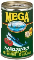 Sardynki w sosie pomidorowym 155g - Mega