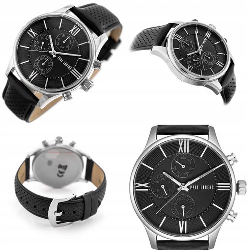ZEGAREK MĘSKI PAUL LORENS EXCLUSIVE +GRAWER CHRONOGRAF KOMPLET na Arena.pl