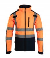 Kurtka Softshell odblaskowa pomarańczowa BF005 Brixton Flash r.S