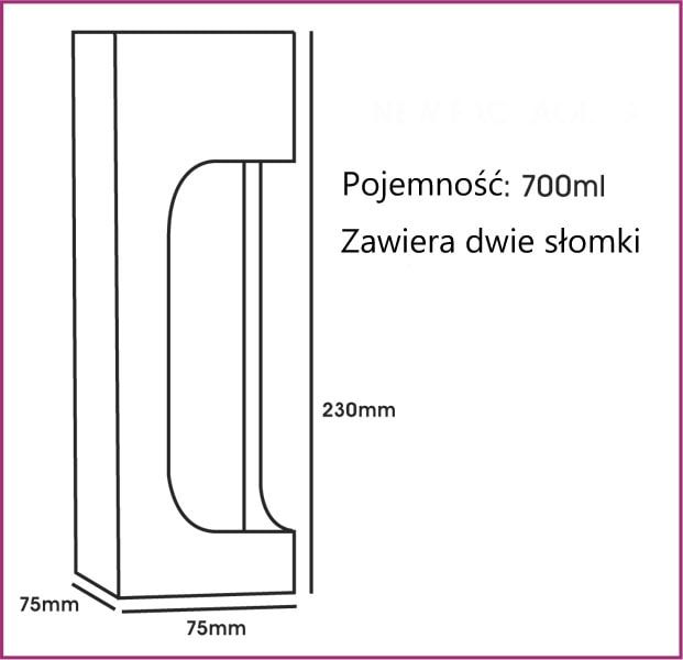 Assassins Creed Stencil - aluminiowa butelka, kubek 700 ml zdjęcie 3