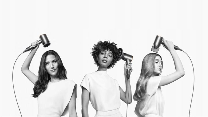 ORYGINALNA Suszarka do włosów DYSON Supersonic Niebieski/Różowy HD07 ETUI zdjęcie 3