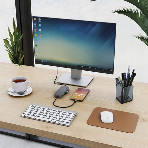 Hub Usb C 8w1 Stacja Dokująca 100W HDMI 4K 60Hz 3xUSB LAN SD DEKO BUSINESS na Arena.pl