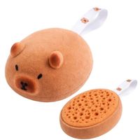 Gąbka kąpielowa dwustronna Kapibara GB22 - plastry miodu