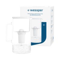 2X Dzbanek filtrujący Wessper D2 BOROSILICATE