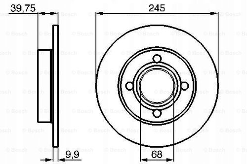 TARCZA HAM TYL 245X10 P BOSCH na Arena.pl