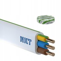Przewód Płaski elektryczny, instalacyjny YDYp NKT 3 x 2,5 750V 100m