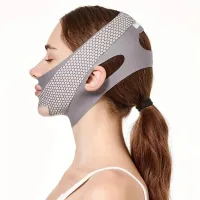 Opaska wyszczuplająca do twarzy V Line Face Shaper Double Chin Reducer Face Lifting Belt Anti – Grey