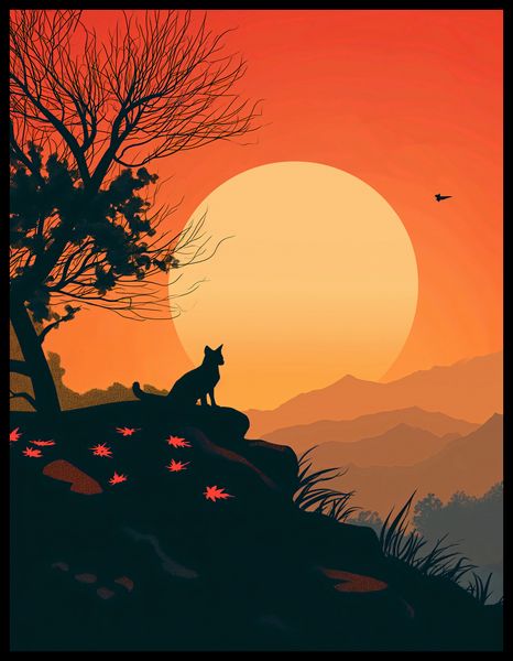 Plakat 50x65cm Kocie Wzgórze zdjęcie 2