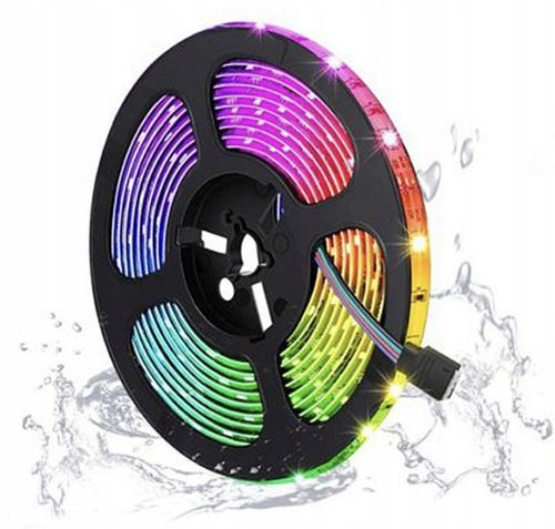 ZESTAW 5 METRÓW TAŚMY LED RGB + pilot na Arena.pl