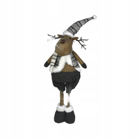 PLUSZOWY RENIFER 70 cm SZARY figurka świąteczna