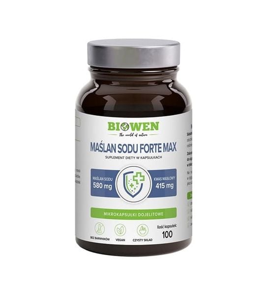 Maślan sodu 580 mg - 100 kapsułek - BIOWEN zdjęcie 1