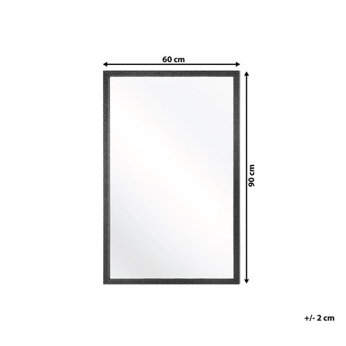 Lustro Ścienne 60 X 90 Cm Czarne Morlaix na Arena.pl