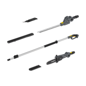 Teleskopowe nożyce akumulatorowe + piła 2w1 Rebel