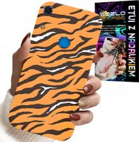 ETUI DO HUAWEI Y6S - PLECKI W TYGRYSIE PASKI POKROWIEC +SZKŁO