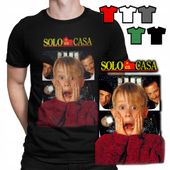 KOSZULKA T-SHIRT MĘSKI WZORY DO WYBORU - KEVIN SAM W DOMU ŚWIĘTA - S