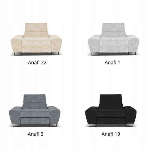 Zestaw mebli wypoczynkowych Savio Sofa 2os fotele zielony na Arena.pl