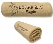 Ręcznik z HAFTEM prezent NA WIELKANOC NA ZAJĄCZKA