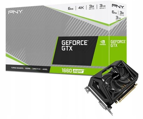 Karta graficzna PNY GeForce GTX 1660 SUPER GDDR6 6 GB HDMI DP DVI na Arena.pl