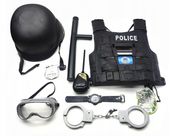 ZESTAW MAŁEGO POLICJANTA AKCESORIA KAMIZELKA KAJDANKI PRZEBRANIE DLA DZIECI