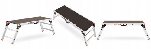 Podest roboczy aluminiowy składany platforma składana HIGHER - 2,48m na Arena.pl