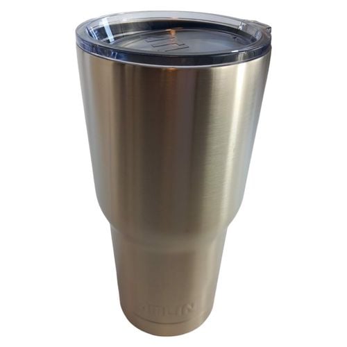 Kubek Termiczny ze Słomką 850ml Srebrny na Arena.pl