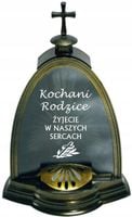 ZNICZ LAMPION kapliczka z GRAWEREM dla Rodziców