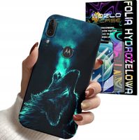 ETUI DO MOTOROLA E6 PLUS - WILK ZWIERZĘTA KOLOROWE OBUDOWY + FOLIA