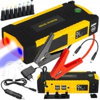 MOCNY JUMP STARTER ROZRUCH BOOSTER POWERBANK 12V ZESTAW 16800mAh