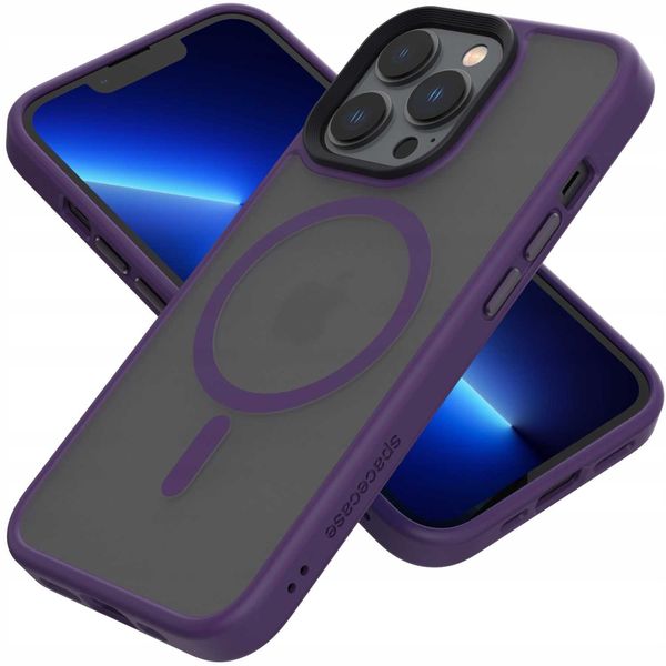 Spacecase Hybrid Mag Iphone 13 Pro Purple zdjęcie 3