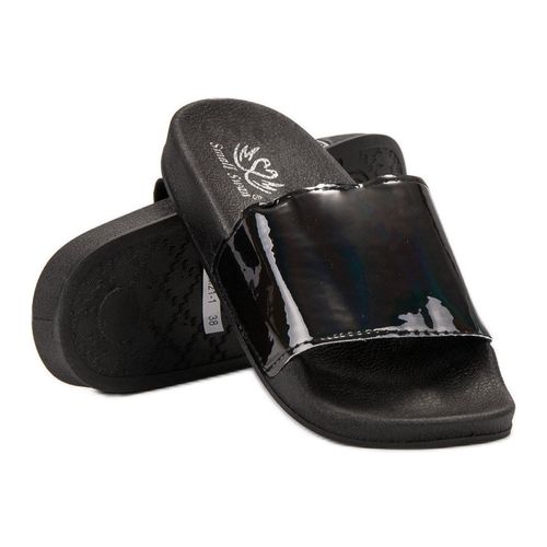 Modne Czarne Klapki r.41 na Arena.pl