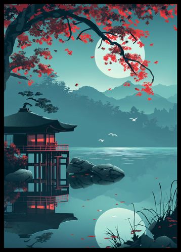 Plakat 42x59,4cm Japoński Pawilon na Arena.pl