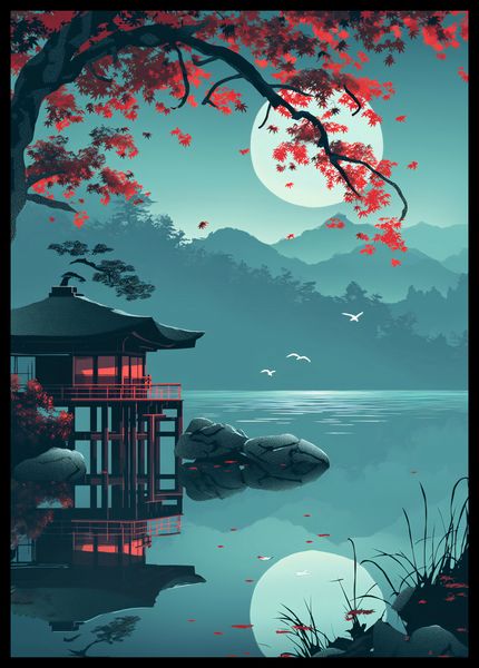 Plakat 42x59,4cm Japoński Pawilon zdjęcie 2