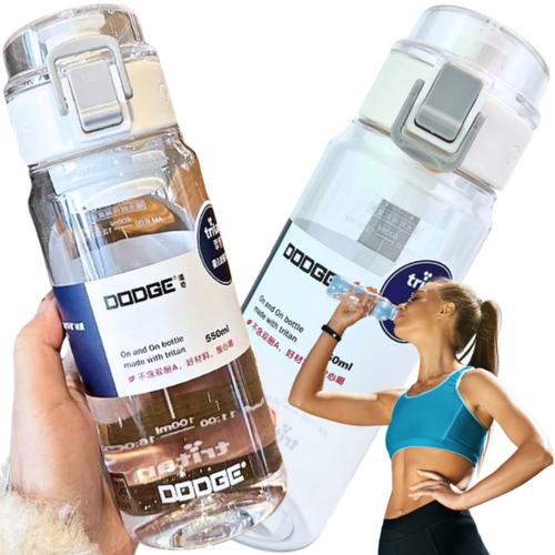 BUTELKA NA WODĘ BIDON 550 ML Z MIARKĄ NA NAPOJE BPA FREE DO SZKOŁY TRITAN na Arena.pl