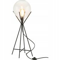 Lampa podłogowa Villa Collection FuH-963614 E27 40 W czarny, przezroczysty