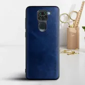 Etui AIORIA Vintage LEATHER do Xiaomi Redmi Note 9 / Redmi 10X 4G niebieski