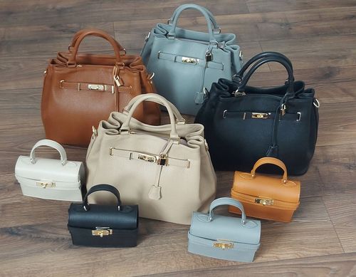 Duża pojemna zamszowa torba XXL Vera Pelle wygodna Włoska skórzana 3 komory na Arena.pl