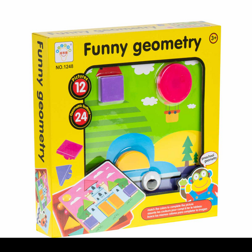Puzzle geometryczne edukacyjne 36 el. na Arena.pl