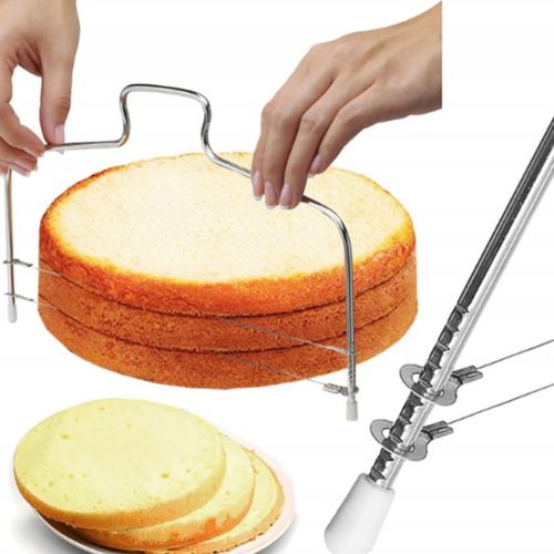 NÓŻ STRUNOWY do Cięcia Krojenia Biszkoptu Ciasta Tortu 33cm 2 Struny tort na Arena.pl