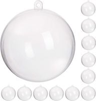12X Bombki Bombka Akrylowa 5Cm Kula Pełna Składana Kule Bombki Decoupage