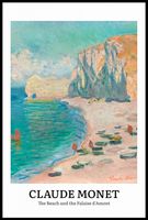 Plakat 61x91,5cm Design The Beach, Monet Vintage do Salonu