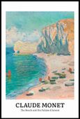 Plakat 61x91,5cm Design The Beach, Monet Vintage do Salonu