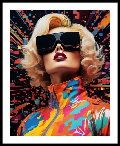 Plakat 40x50cm Retro Futuryzm na Arena.pl