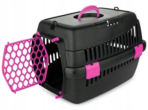 Transporter dla Psa Kota M 56x37x37 cm - TEDDY Fuksja, Do Samochodu na Arena.pl