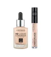 Zestaw Catrice HD Podkład 010 + Korektor 010