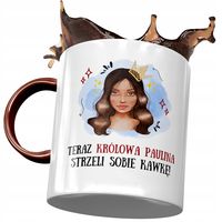 Kubek Bordowy Dla Pauliny Żony Koleżanki Prezent Z Nadrukiem Ze Zdjęciem