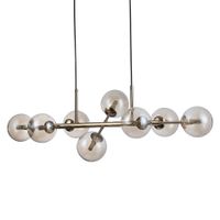Szklana LAMPA wisząca ERIMIDA PND-2244-8A-GD Italux modernistyczny ZWIS molekuły kule balls złote