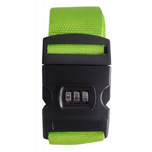 PAS DO WALIZKI ZABEZPIECZAJĄCY SPINAJĄCY BAGAŻ PODWÓJNY Z SZYFREM LIMONKOWY na Arena.pl