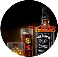 Opłatek na tort Urodziny Jack Daniels Whisky Drink Kieliszek Tekst Gratis