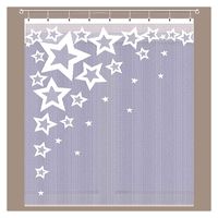 Firanka Estrelas 150x165 🔲 DomoweTekstylia | WN9E55 150 | Boże Narodzenie