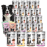 KARMA DLA PSA - MOKRA KARMA PUSZKA MIX SMAKÓW KAWAŁKI 24x415g | TufTuf